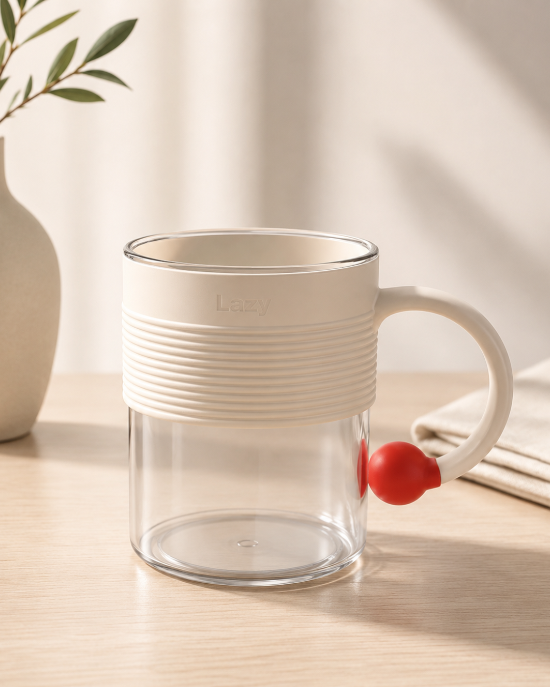 Transparent Tea and Coffee Plastic Mug