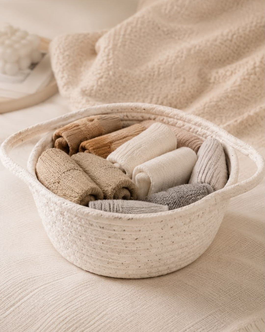 Cotton Rope Woven Storage Basket
