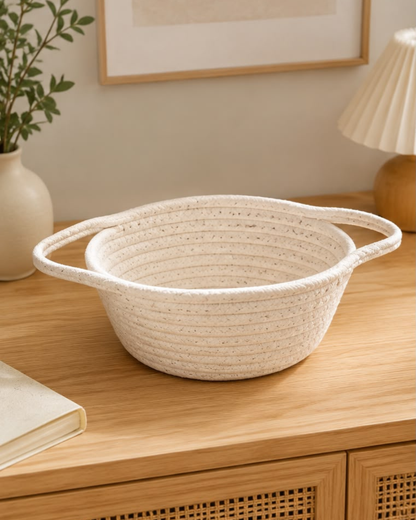 Cotton Rope Woven Storage Basket