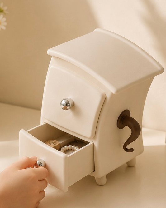 Asymmetrical Desktop Storage Drawer Organizer 