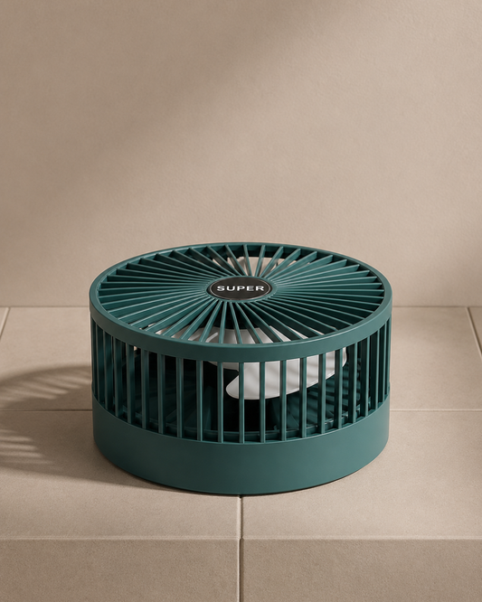 Foldable Mini Desk Fan With Adjustable Height and Angle